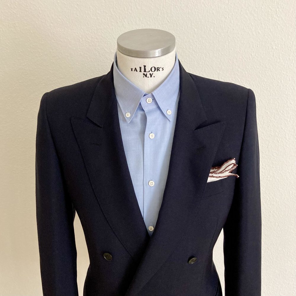 Button Down Hemd Fischgrat aus Compact Twill – Bild 6